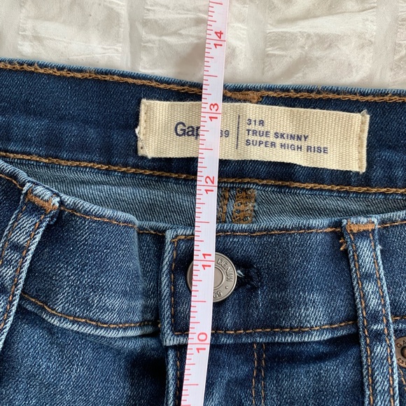 GAP True Skinny Super High Rise Jeans - Blue - Picture 9 of 16